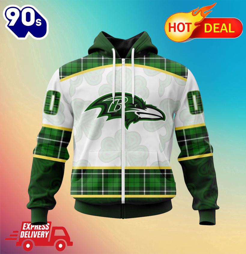 NFL Baltimore Ravens Special Design For St. Patrick Day All Over Print Shirts NFL Baltimore Ravens Special Design For St. Patrick Day All Over Print Shirts