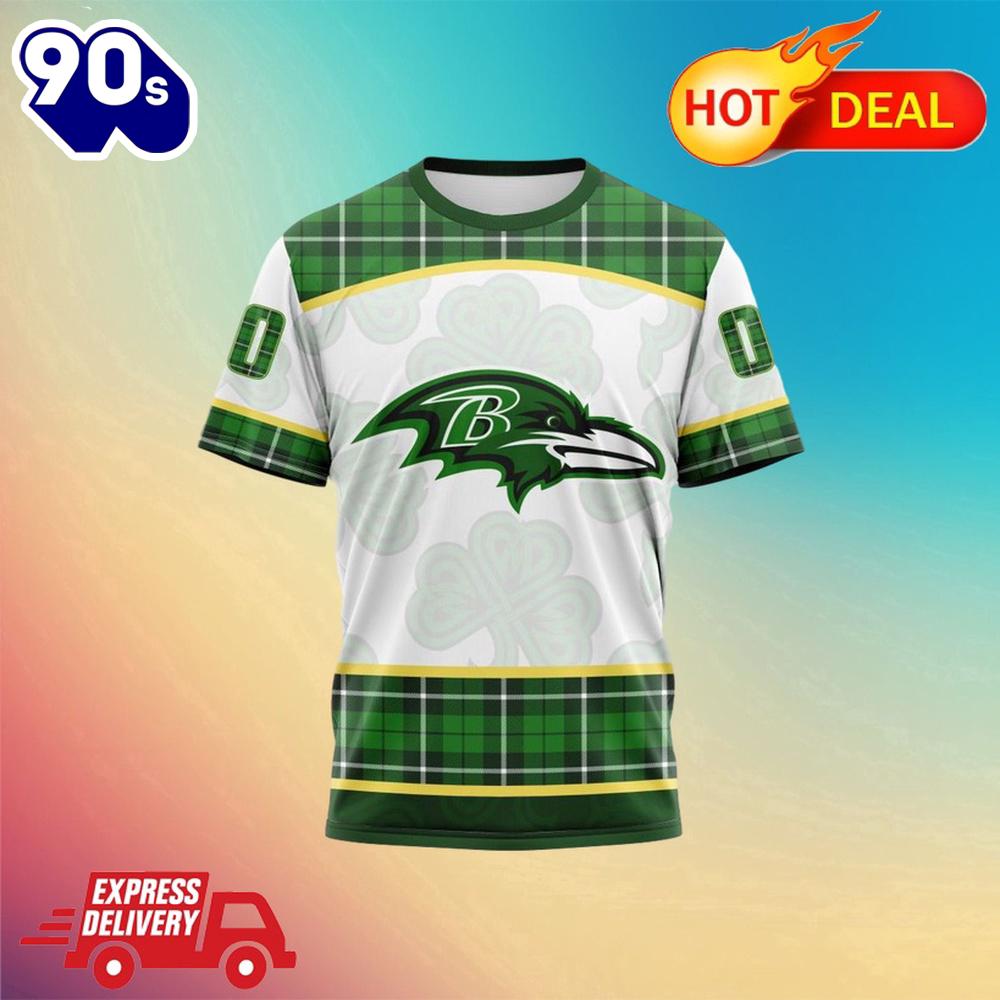 NFL Baltimore Ravens Special Design For St. Patrick Day All Over Print Shirts NFL Baltimore Ravens Special Design For St. Patrick Day All Over Print Shirts