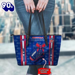 NFL Buffalo Bills Leather Handbag And Tote Bag Gift Christmas For Fans Team Sport