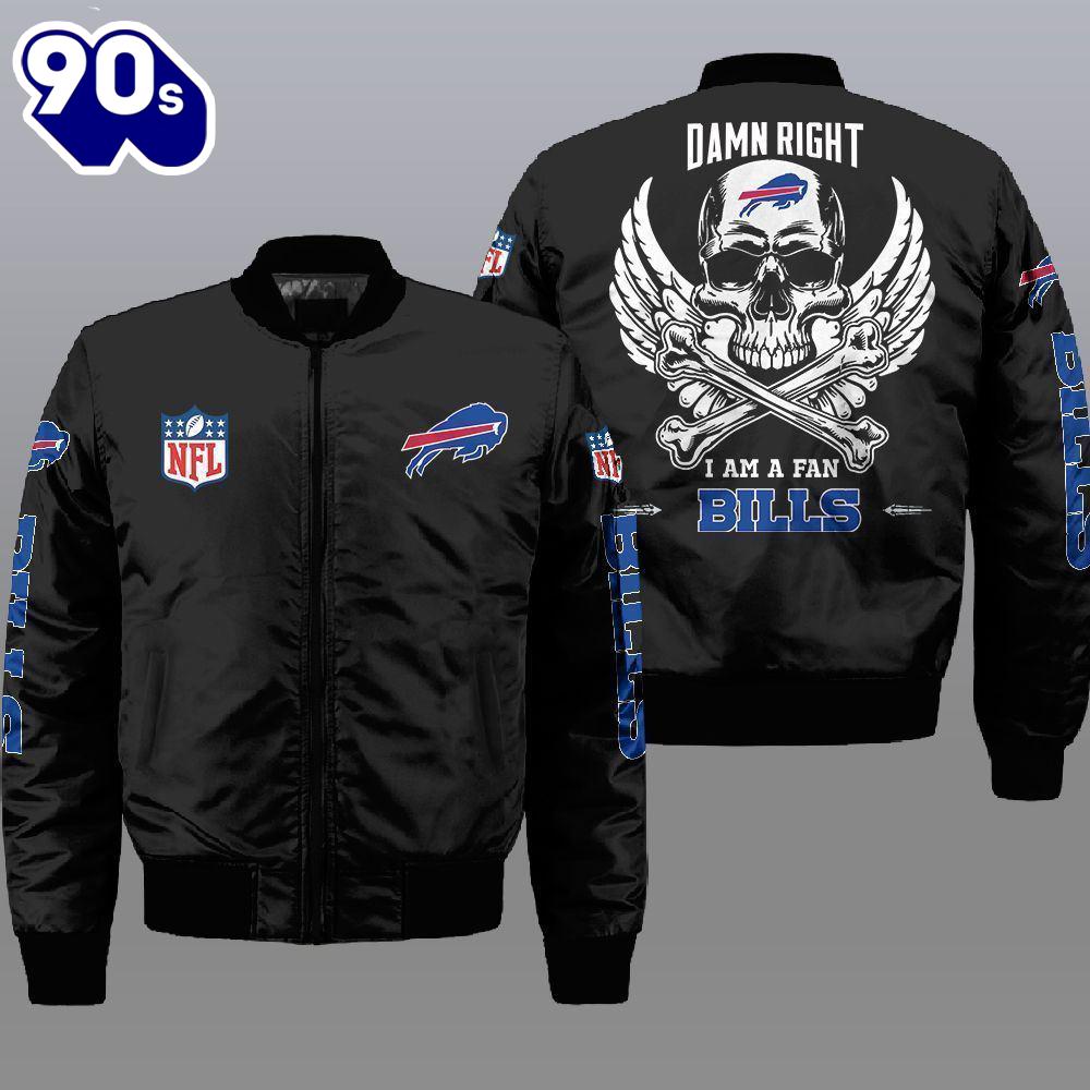 Nfl Buffalo Bills Wings Skull 3D Bomber Jacket Gift For Christmas Nfl Buffalo Bills Wings Skull 3D Bomber Jacket Gift For Christmas