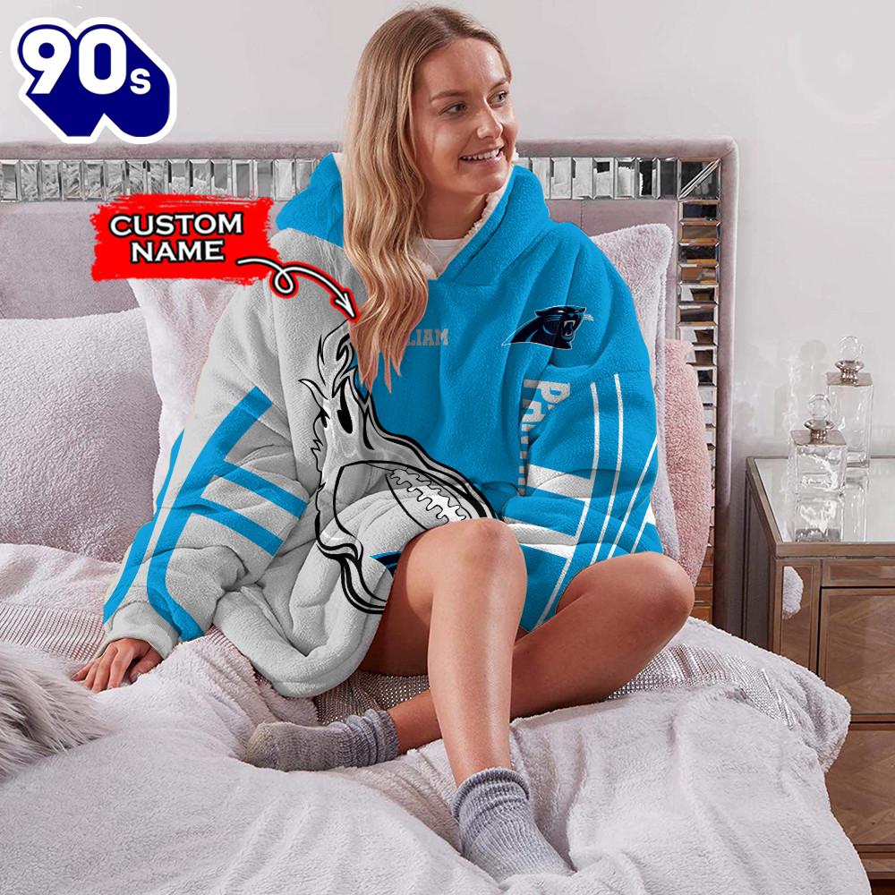 NFL Carolina Panthers Custom Huggle Hoodie NFL Carolina Panthers Custom Huggle Hoodie