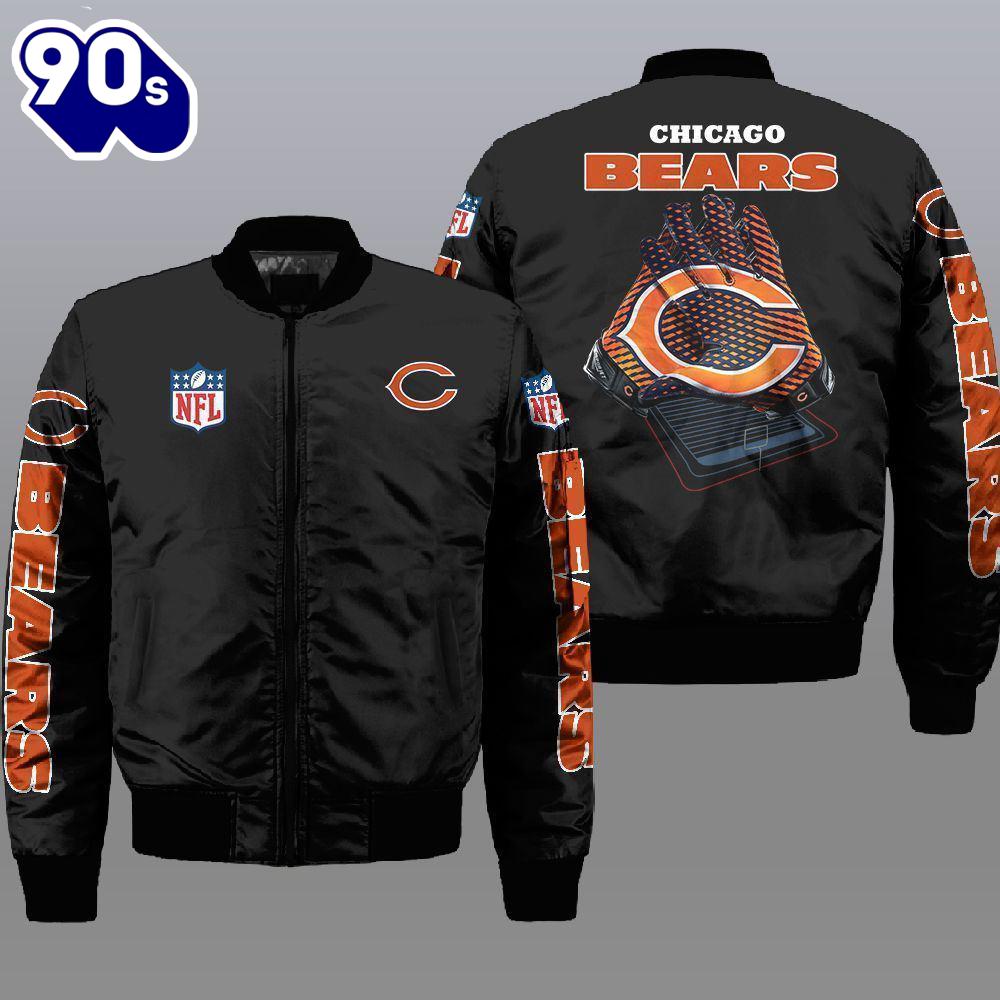 Nfl Chicago Bears 3D Bomber Jacket Gift For Christmas Nfl Chicago Bears 3D Bomber Jacket Gift For Christmas