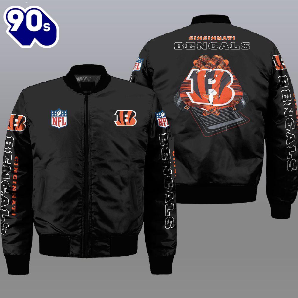 Nfl Cincinnati Bengals 3D Bomber Jacket Gift For Christmas Nfl Cincinnati Bengals 3D Bomber Jacket Gift For Christmas