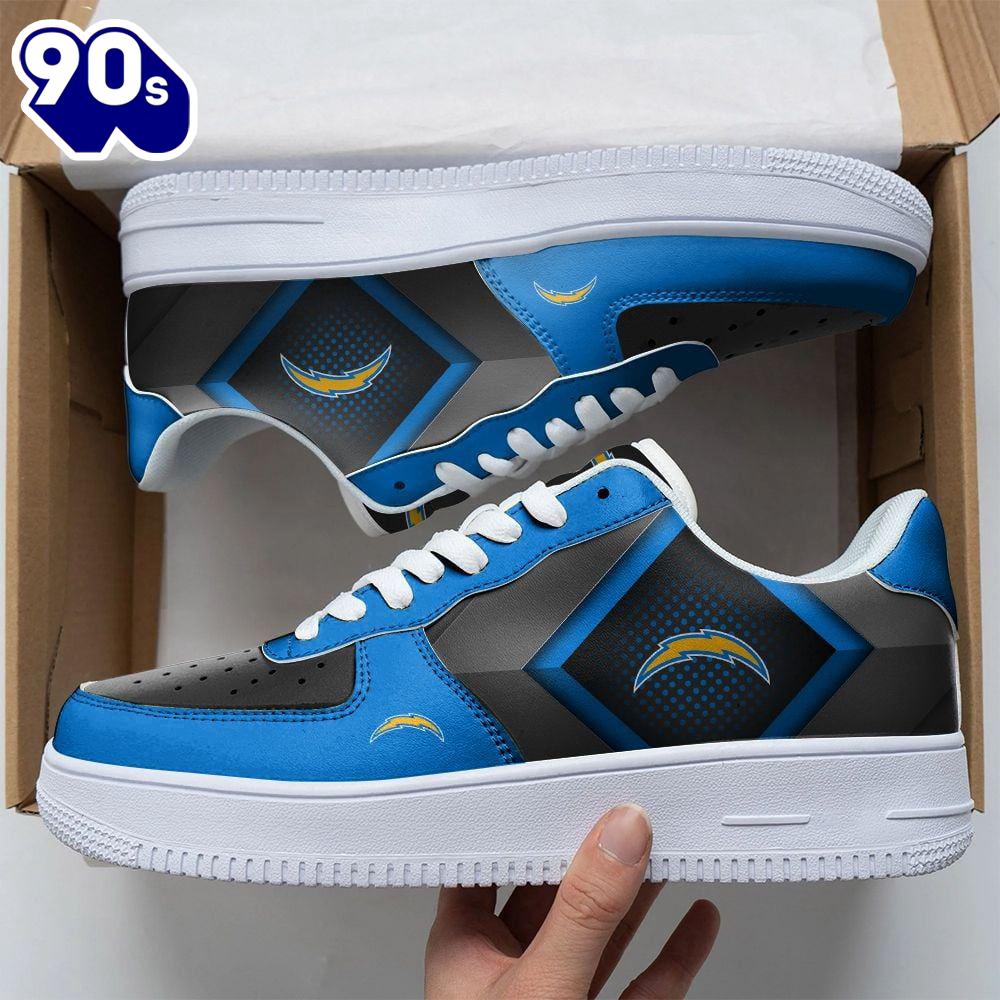 NFL Custom Los Angeles Chargers Air Force 1 Shoes For Fans NFL Custom Los Angeles Chargers Air Force 1 Shoes For Fans