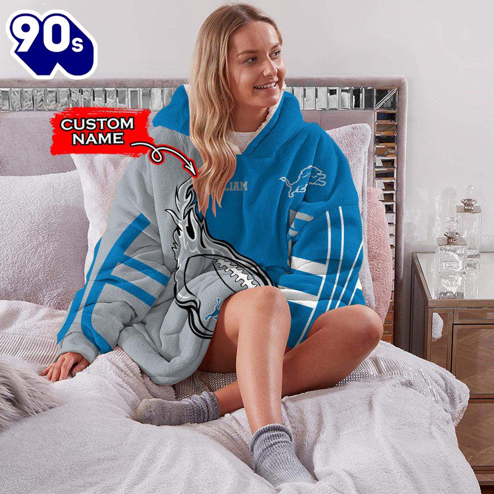 NFL Detroit Lions Custom Huggle Hoodie NFL Detroit Lions Custom Huggle Hoodie