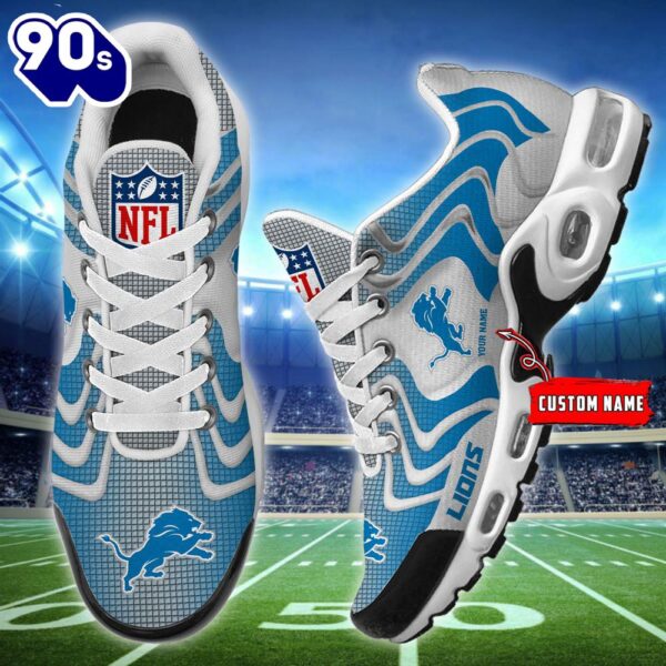 NFL Detroit Lions Football Team TN Shoes – Custom Name