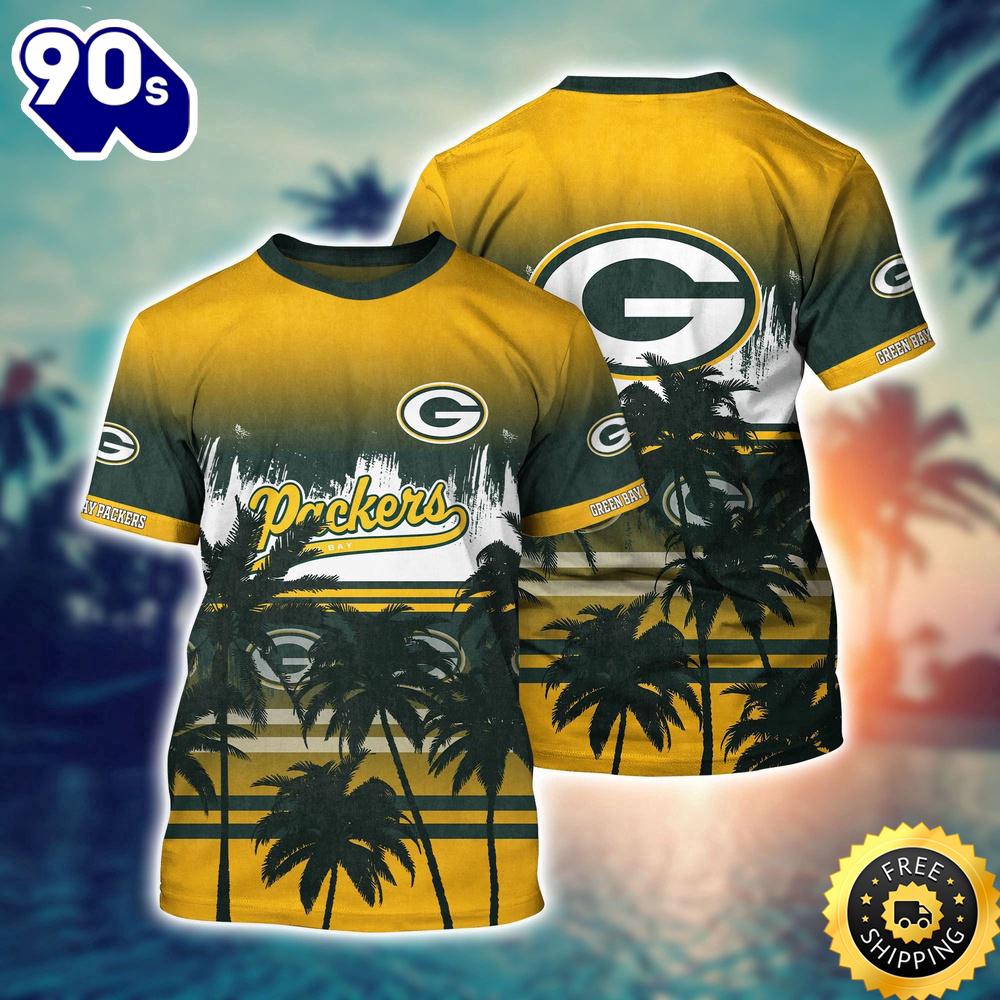 Nfl Green Bay Packers Coconut Island Hawaiian 3D Shirt Nfl Green Bay Packers Coconut Island Hawaiian 3D Shirt