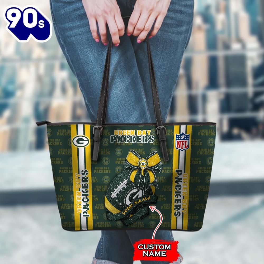 NFL Green Bay Packers Leather Handbag And Tote Bag Gift Christmas For Fans Team Sport NFL Green Bay Packers Leather Handbag And Tote Bag Gift Christmas For Fans Team Sport