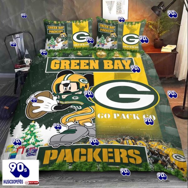 NFL Green Bay Packers Mickey Mouse Bedding Sets