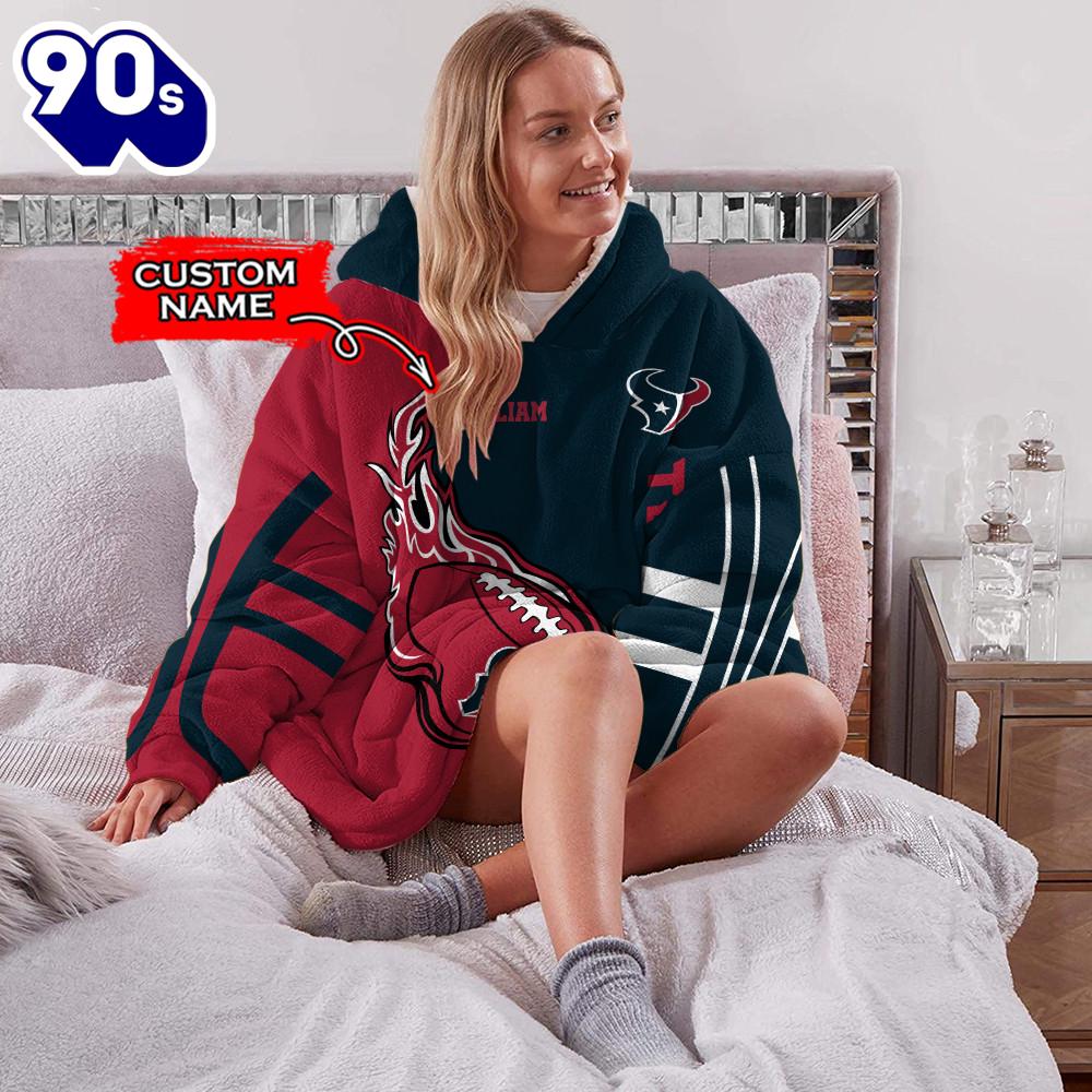 NFL Houston Texans Custom Huggle Hoodie NFL Houston Texans Custom Huggle Hoodie