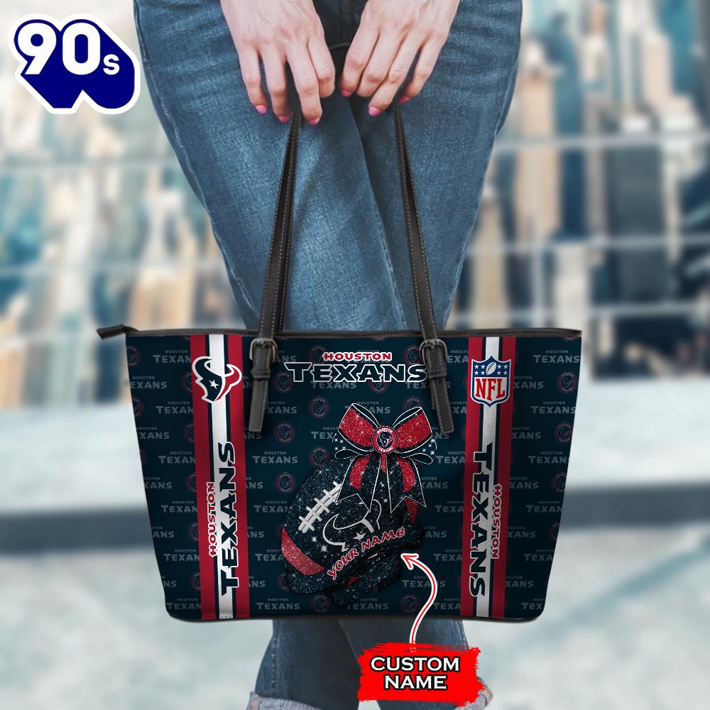 NFL Houston Texans Leather Handbag And Tote Bag Gift Christmas For Fans Team Sport NFL Houston Texans Leather Handbag And Tote Bag Gift Christmas For Fans Team Sport