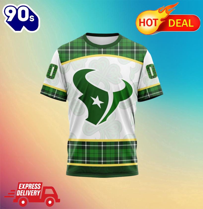 NFL Houston Texans Special Design For St. Patrick Day All Over Print Shirts NFL Houston Texans Special Design For St. Patrick Day All Over Print Shirts