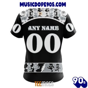 NFL Las Vegas Raiders Custom Name Number Grateful Dead T-Shirt 1 NFL Las Vegas Raiders Custom Name Number Grateful Dead T-Shirt