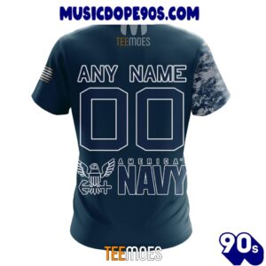 NFL Las Vegas Raiders Custom Name Number Navy Skull Camo Veteran T-Shirt 1 NFL Las Vegas Raiders Custom Name Number Navy Skull Camo Veteran T-Shirt