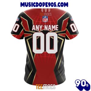 NFL Las Vegas Raiders Custom Name Number Spider Man T-Shirt 1 NFL Las Vegas Raiders Custom Name Number Spider Man T-Shirt