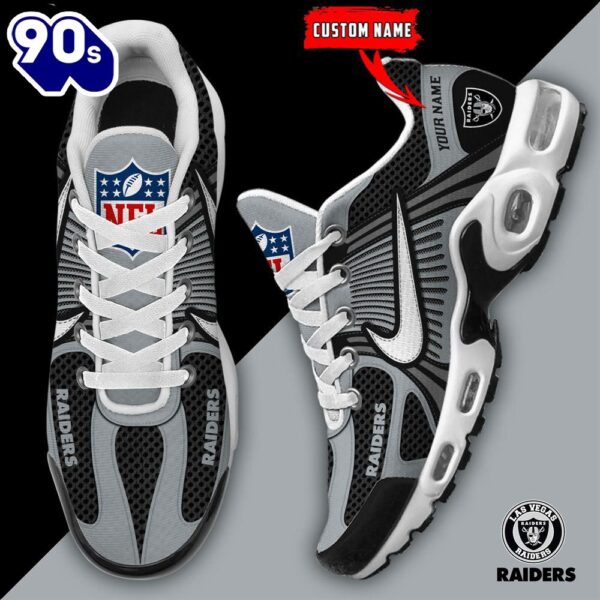 NFL Las Vegas Raiders Football Team Custom Max Plus Shoes