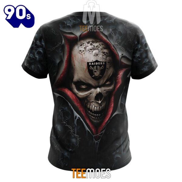 NFL Las Vegas Raiders Halloween Horror Skull T-Shirt