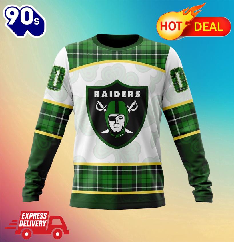 NFL Las Vegas Raiders Special Design For St. Patrick Day All Over Print Shirts NFL Las Vegas Raiders Special Design For St. Patrick Day All Over Print Shirts