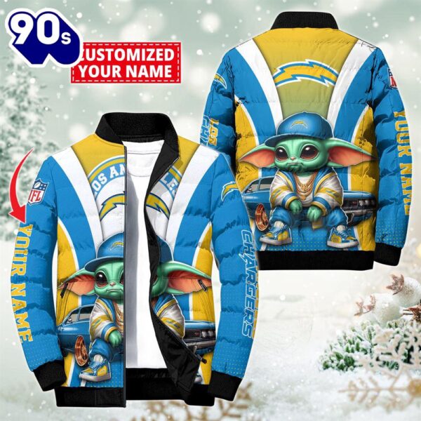 NFL Los Angeles Chargers Baby Yoda Puffer Jacket For Fans – NFL Puffer Jacket