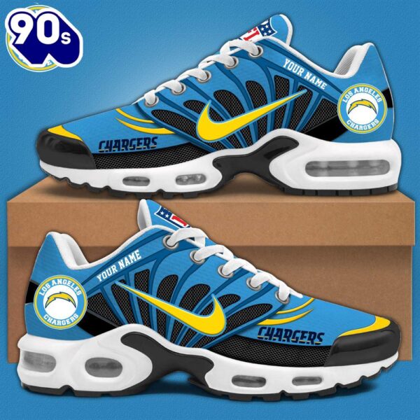NFL Los Angeles Chargers Football Team Sport TN Shoes Cr – Custom Name