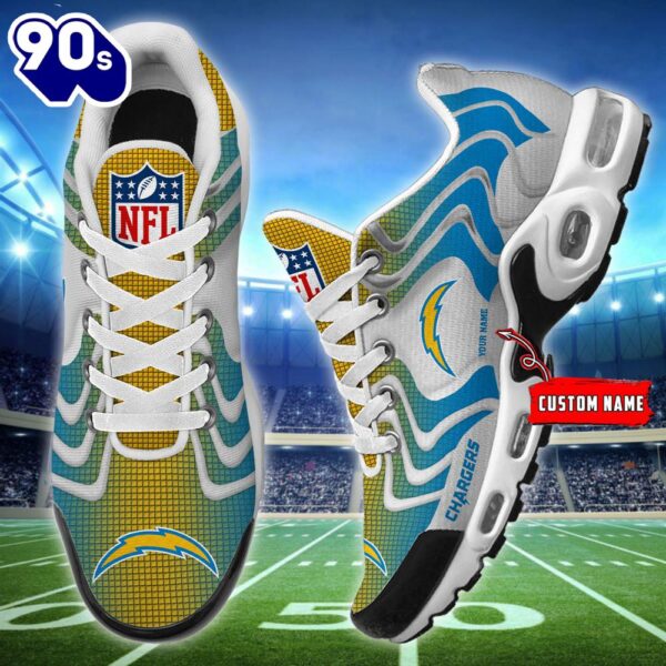 NFL Los Angeles Chargers Football Team TN Shoes – Custom Name