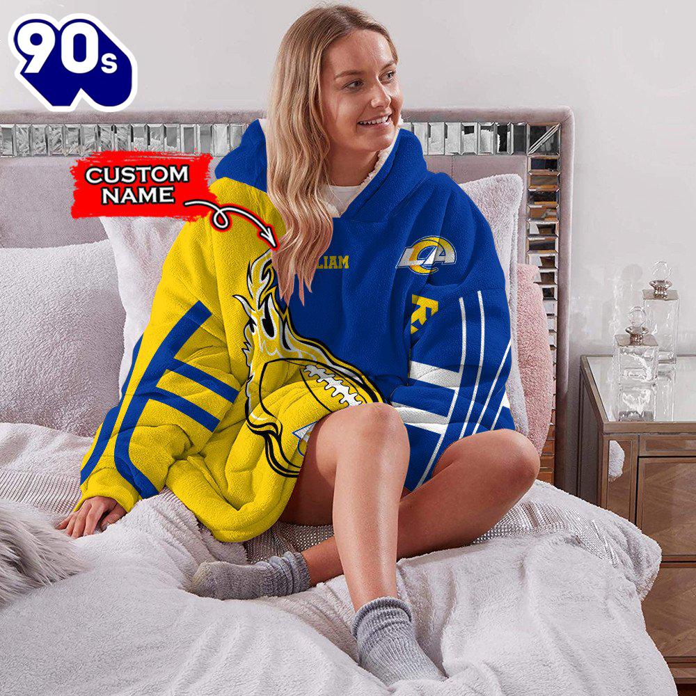 NFL Los Angeles Rams Custom Huggle Hoodie NFL Los Angeles Rams Custom Huggle Hoodie