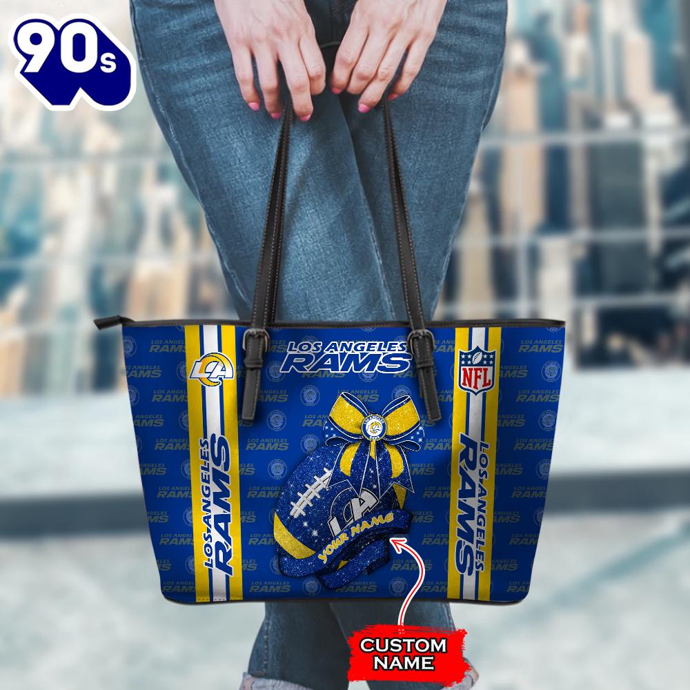 NFL Los Angeles Rams Leather Handbag And Tote Bag Gift Christmas For Fans Team Sport NFL Los Angeles Rams Leather Handbag And Tote Bag Gift Christmas For Fans Team Sport