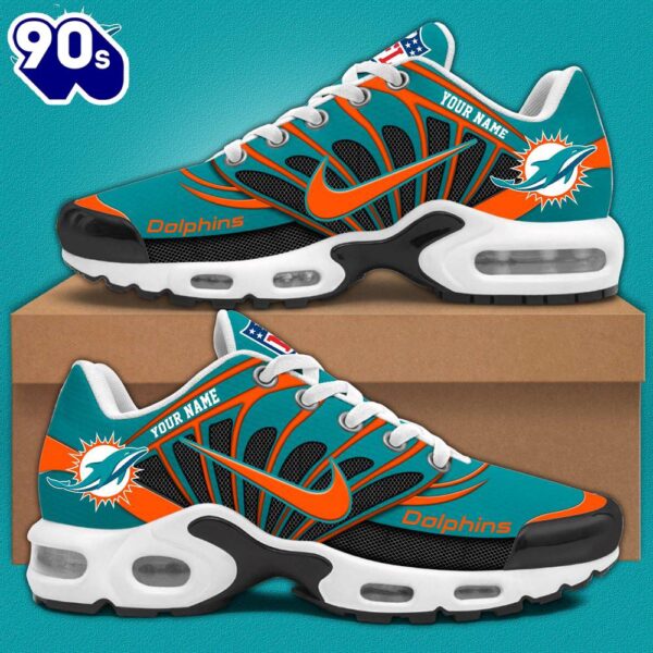NFL Miami Dolphins Football Team Sport TN Shoes Cr – Custom Name