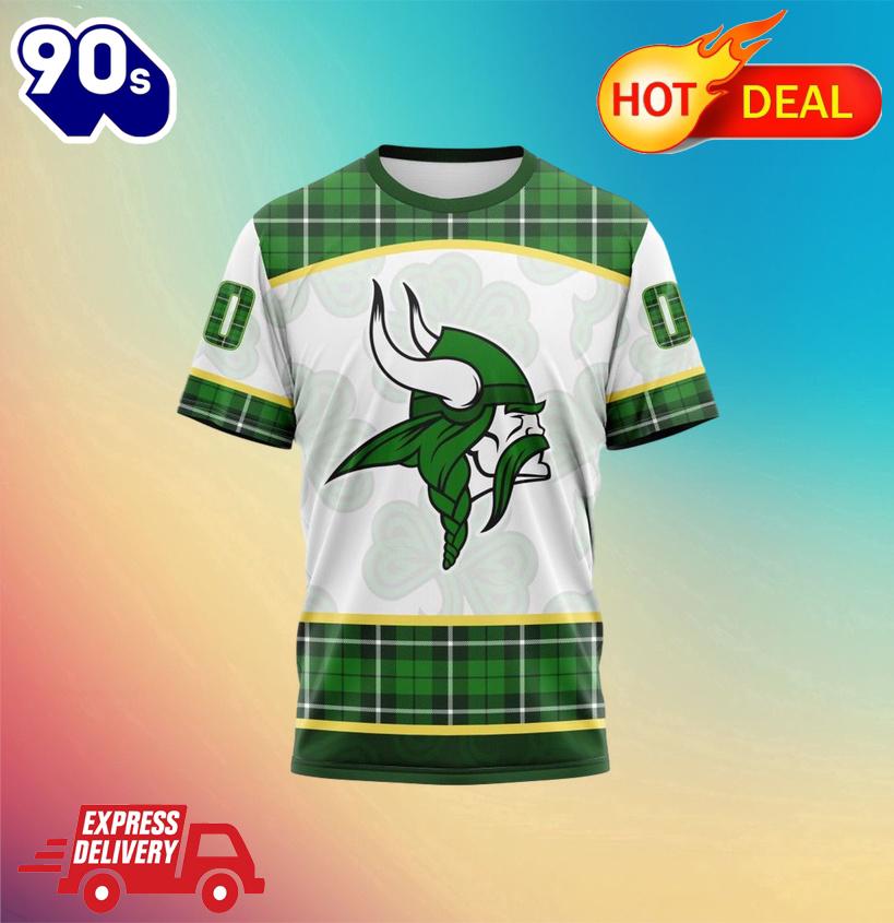 NFL Minnesota Vikings Special Design For St. Patrick Day All Over Print Shirts NFL Minnesota Vikings Special Design For St. Patrick Day All Over Print Shirts