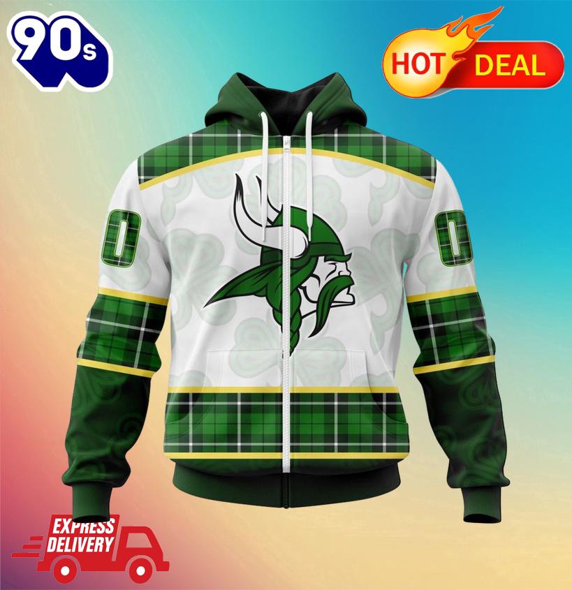NFL Minnesota Vikings Special Design For St. Patrick Day All Over Print Shirts NFL Minnesota Vikings Special Design For St. Patrick Day All Over Print Shirts