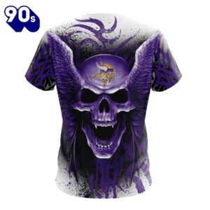NFL Minnesota Vikings Special Kits With Skull T-Shirt