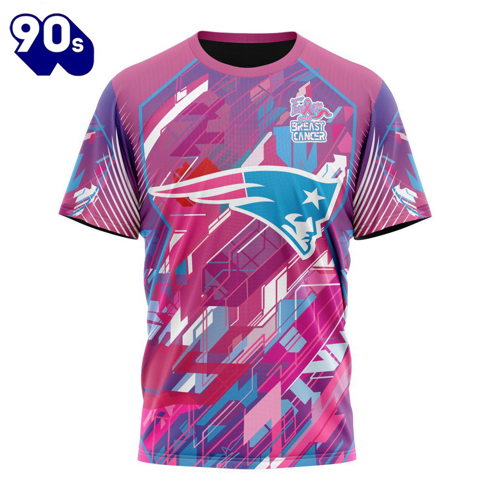 NFL New England Patriots Breast Cancer T-Shirt NFL New England Patriots Breast Cancer T-Shirt