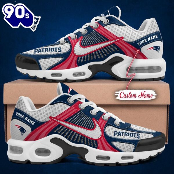 NFL New England Patriots Custom Name TN Shoes