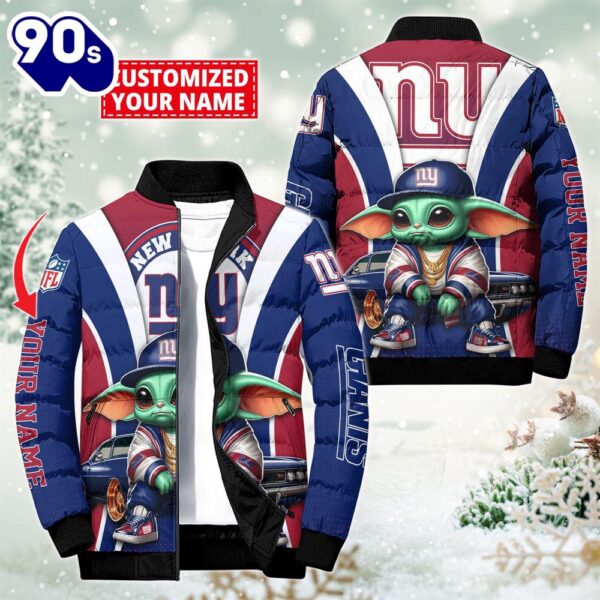NFL New York Giants Baby Yoda Puffer Jacket For Fans – NFL Puffer Jacket