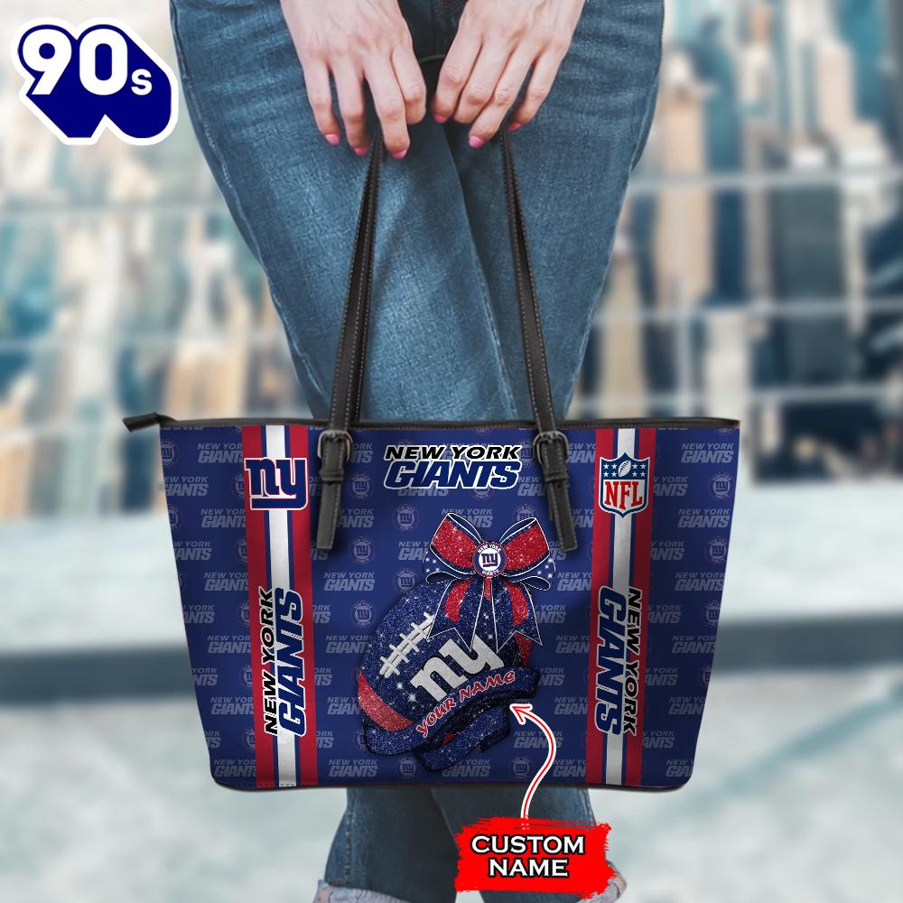NFL New York Giants Leather Handbag And Tote Bag Gift Christmas For Fans Team Sport NFL New York Giants Leather Handbag And Tote Bag Gift Christmas For Fans Team Sport