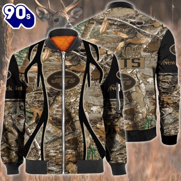 Nfl New York Jets Hunting Bomber Jacket