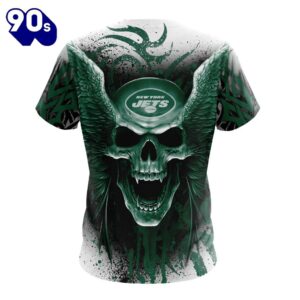 NFL New York Jets Special Kits With Skull T-Shirt