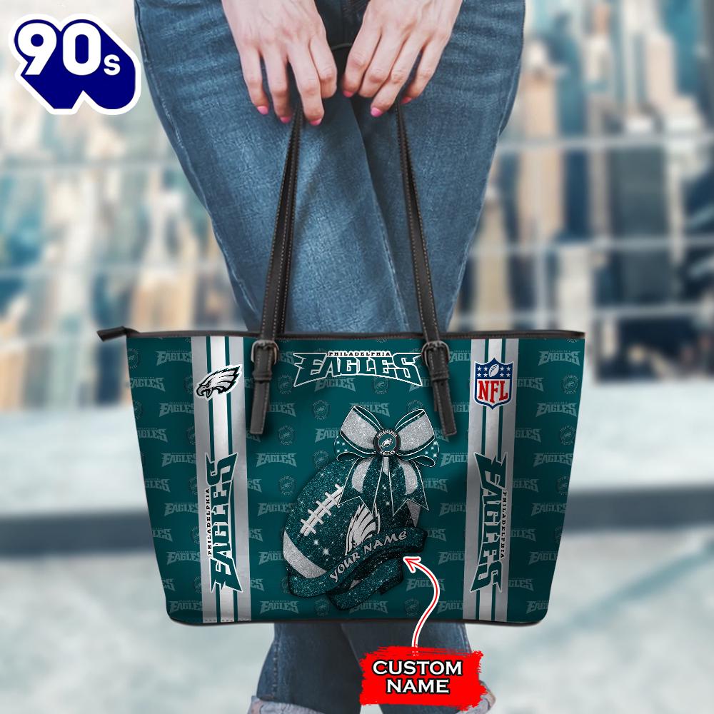 NFL Philadelphia Eagles Leather Handbag And Tote Bag Gift Christmas For Fans Team Sport NFL Philadelphia Eagles Leather Handbag And Tote Bag Gift Christmas For Fans Team Sport