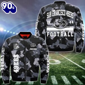 NFL San Francisco 49ers Bomber Jacket Custom Your Name  Gift For Christmas