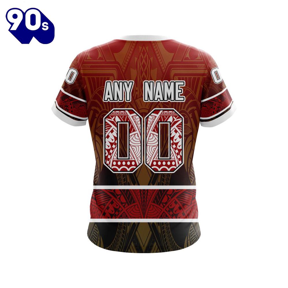 NFL San Francisco 49ers Custom Name Number Native With Samoa Culture T-Shirt NFL San Francisco 49ers Custom Name Number Native With Samoa Culture T-Shirt
