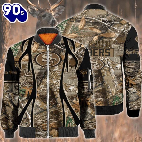 Nfl San Francisco 49Ers Hunting Bomber Jacket