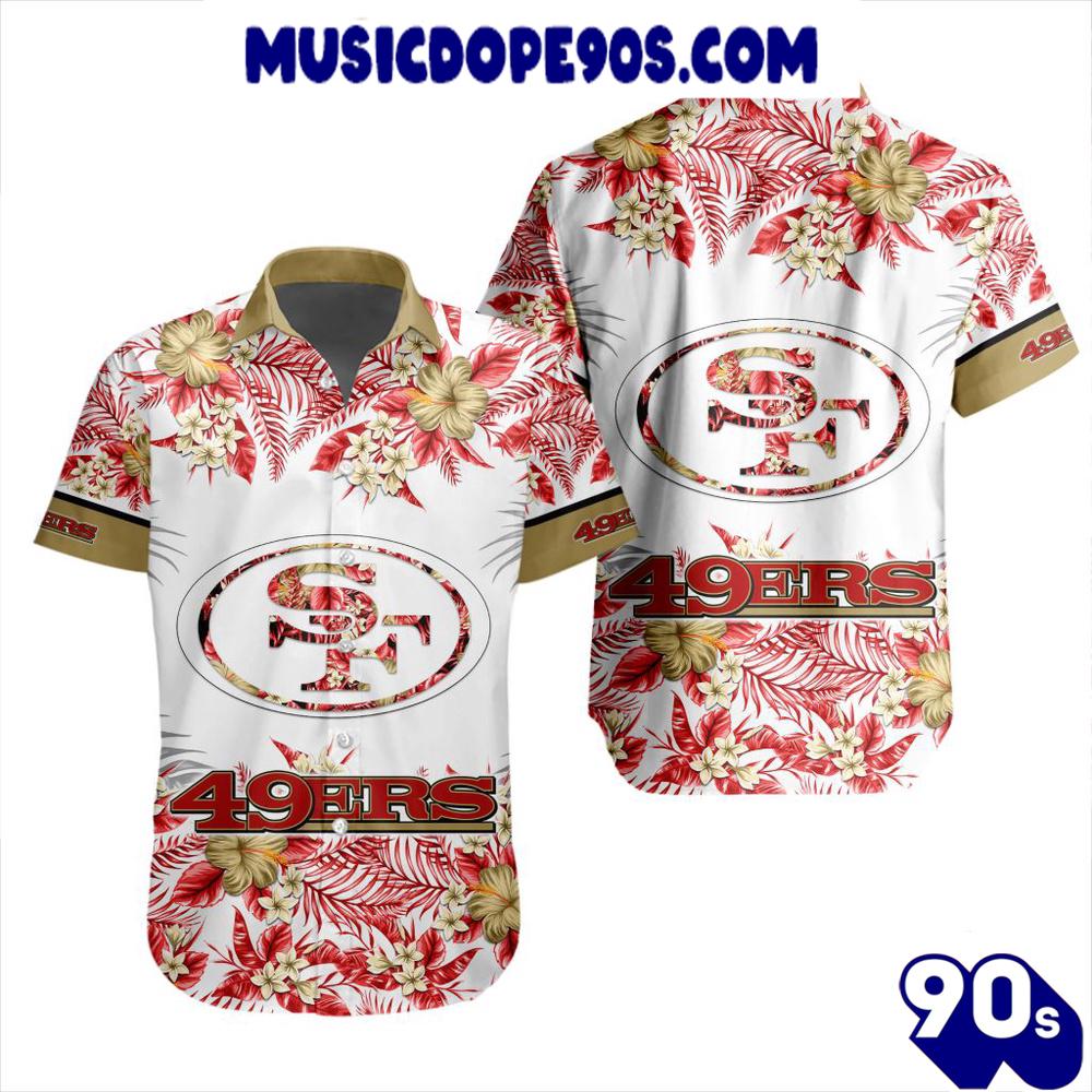 NFL San Francisco 49ers Special Floral Hawaiian Shirt NFL San Francisco 49ers Special Floral Hawaiian Shirt