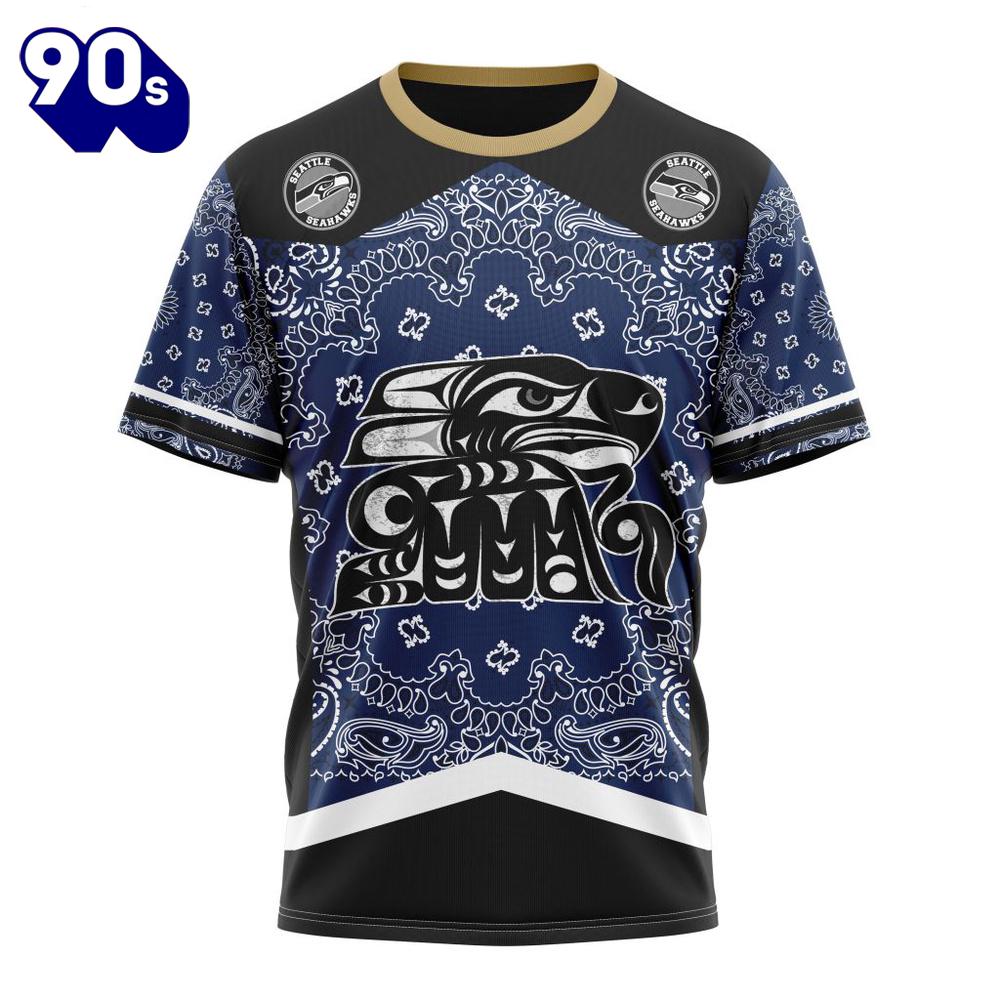 NFL Seattle Seahawks Custom Name Number Classic Style T-Shirt NFL Seattle Seahawks Custom Name Number Classic Style T-Shirt