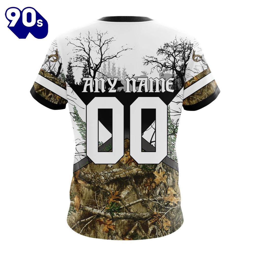 NFL Seattle Seahawks Custom Name Number Deer Skull And Forest T-Shirt NFL Seattle Seahawks Custom Name Number Deer Skull And Forest T-Shirt