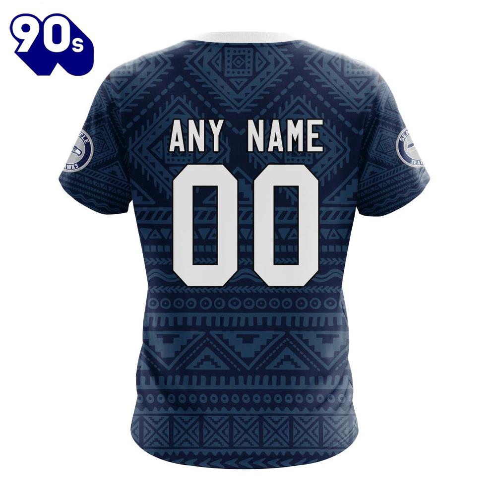 NFL Seattle Seahawks Custom Name Number Kits For Dia De Muertos T-Shirt NFL Seattle Seahawks Custom Name Number Kits For Dia De Muertos T-Shirt