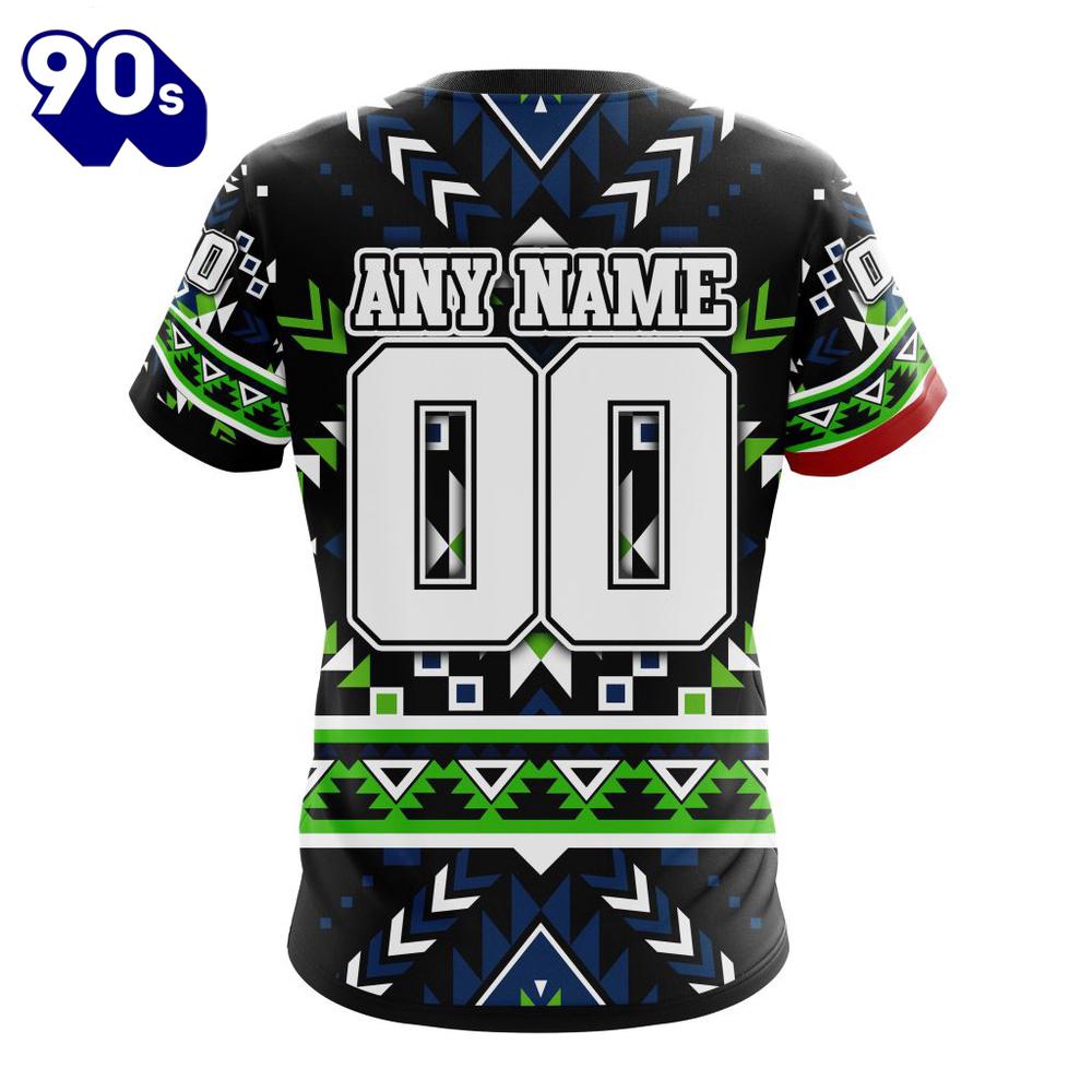 NFL Seattle Seahawks Custom Name Number Native Concepts T-Shirt NFL Seattle Seahawks Custom Name Number Native Concepts T-Shirt