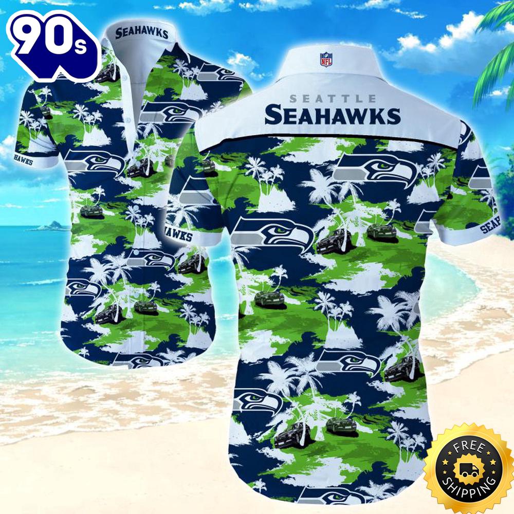 Nfl Seattle Seahawks Hawaiian Shirt Summer Button Up Nfl Seattle Seahawks Hawaiian Shirt Summer Button Up