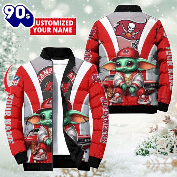 NFL Tampa Bay Buccaneers Baby Yoda Puffer Jacket For Fans – NFL Puffer Jacket