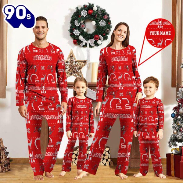 NFL Family Pajama Set,  NFL Tampa Bay Buccaneers Sport Pajamas Custom Your Name