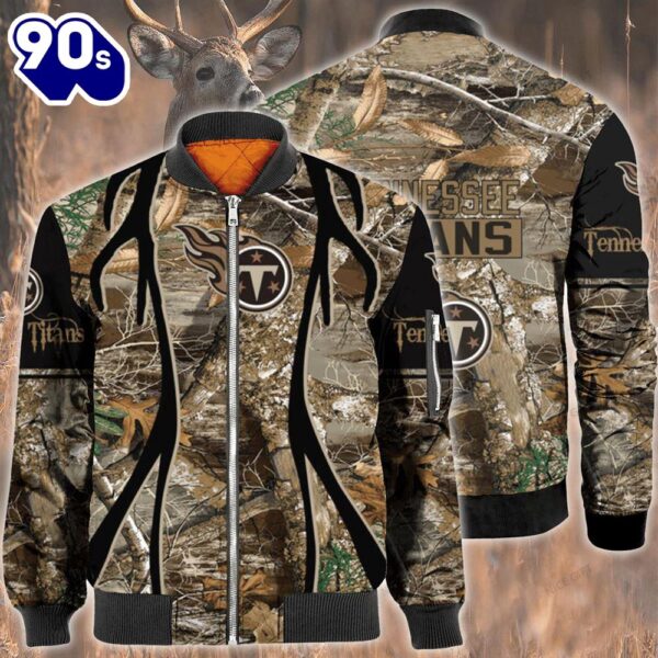 Nfl Tennessee Titans Hunting Bomber Jacket